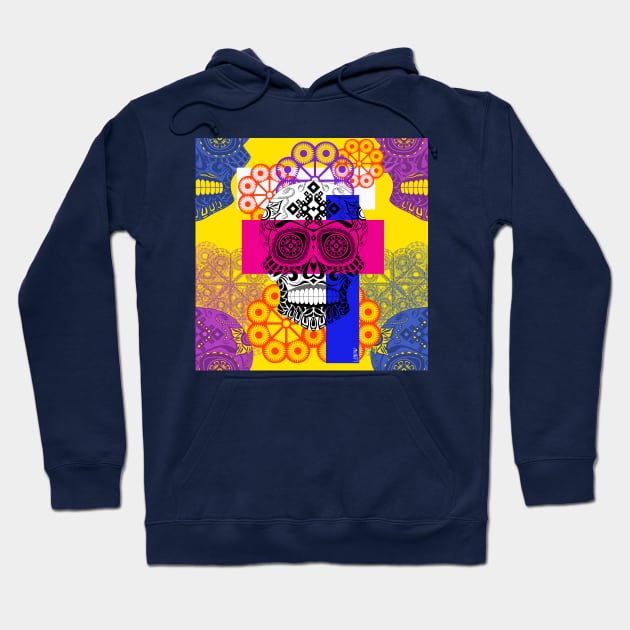 mexican catrina of the day of the dead magnificent folk art Hoodie by jorge_lebeau